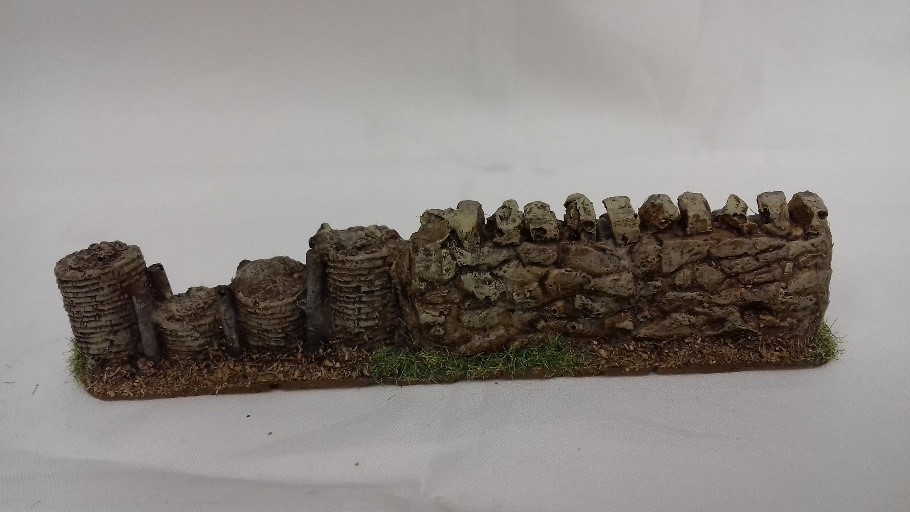 Wargames Scenery FORTIFICATIONS 25//28mm GABION DEFENCES