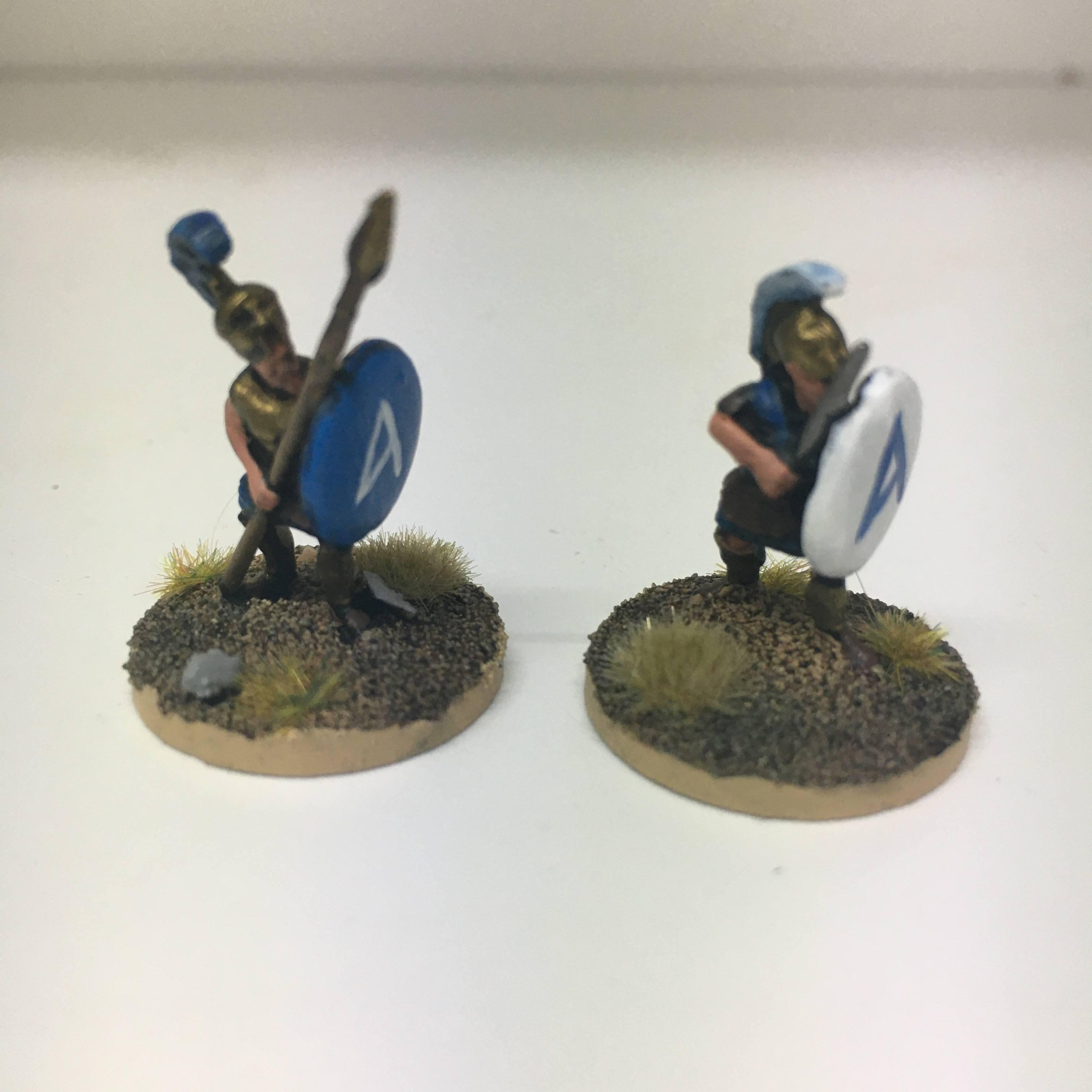 two greek warriors